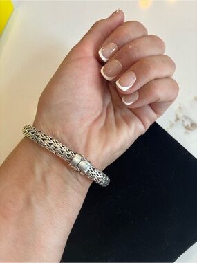 John Hardy icon collection classic clasp chain bracelet sterling silver
